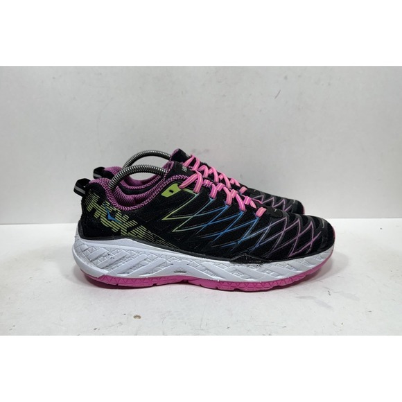 Hoka One One Shoes - Hoka One One Clayton 2 1014777 BFGG Women's Size 10 Sneaker Black Pink Shoes